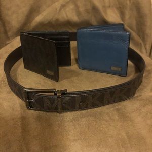 Michael Kors belt and wallet set